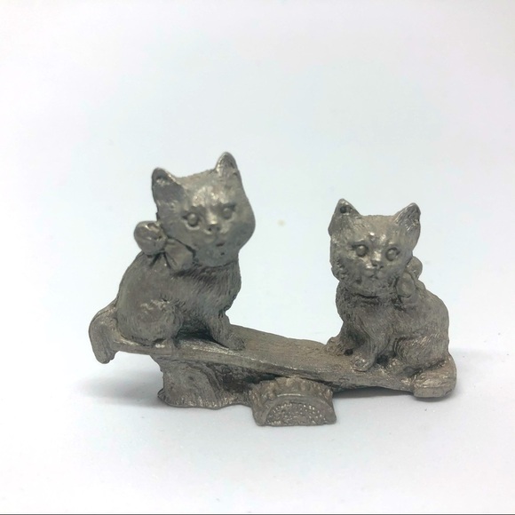 Pewter Cat Figurine - Picture 1 of 4